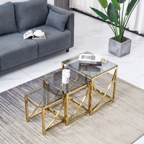 3pcs nesting table - nesting, square