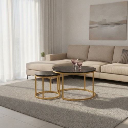 Glamour coffee table set - coffee,