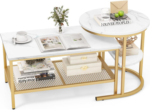 Nesting coffee tables - set, of