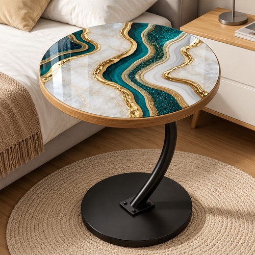 Luxury round green - luxury, gold