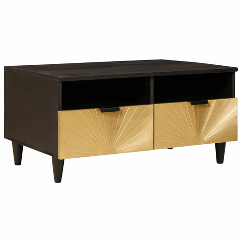 Vidaxl coffee table black and - coffee,