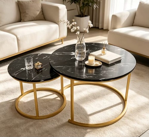 Piece round coffee table set - round,