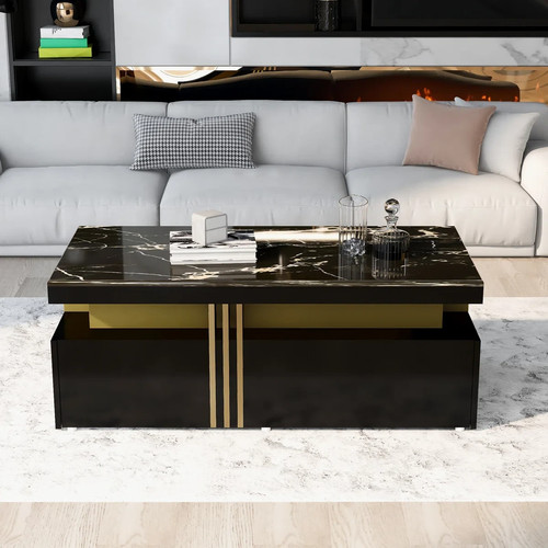 Modern black and gold coffee - and,