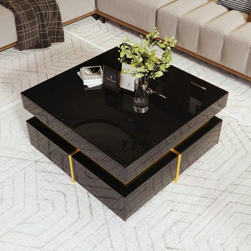 Luxury black square - black,