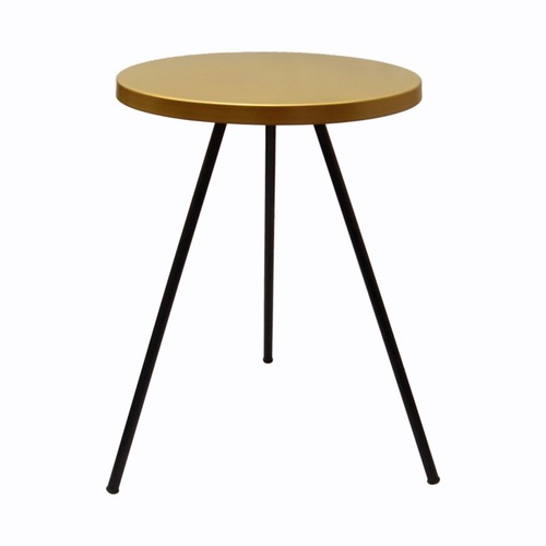 Gold black metal round side - black,