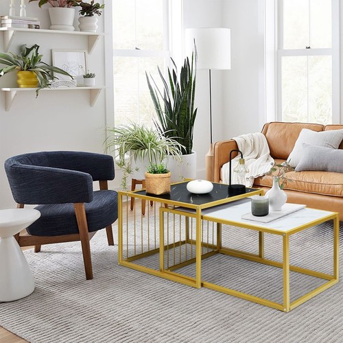 Modern nesting table stackable - modern,