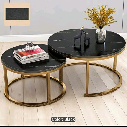 Round nesting coffee table set - nesting,